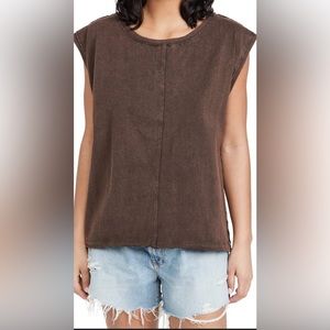 Free People We the Free Kasee Muscle Sweatshirt Tank